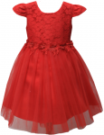 GIRLS DRESSY DRESS (0232354) RED